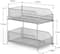 NEX™ Silver 2-Tier Sliding Basket Drawer Organizer